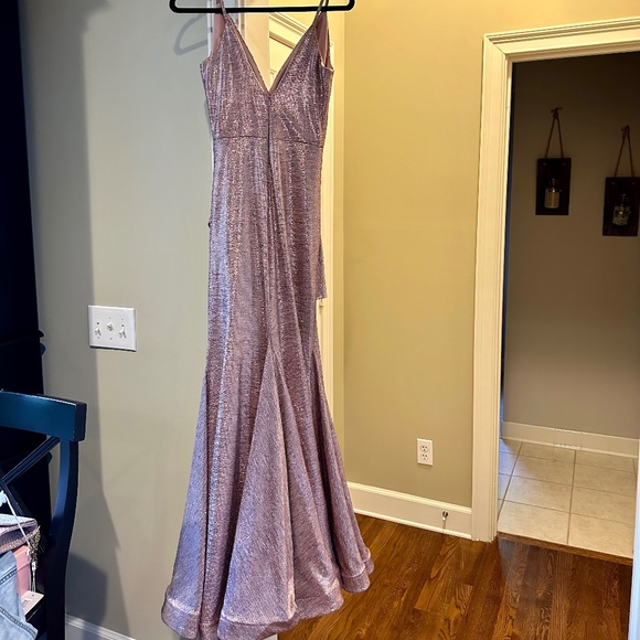Jovani Metallic Pink Formal Dress - Picture 3 of 5